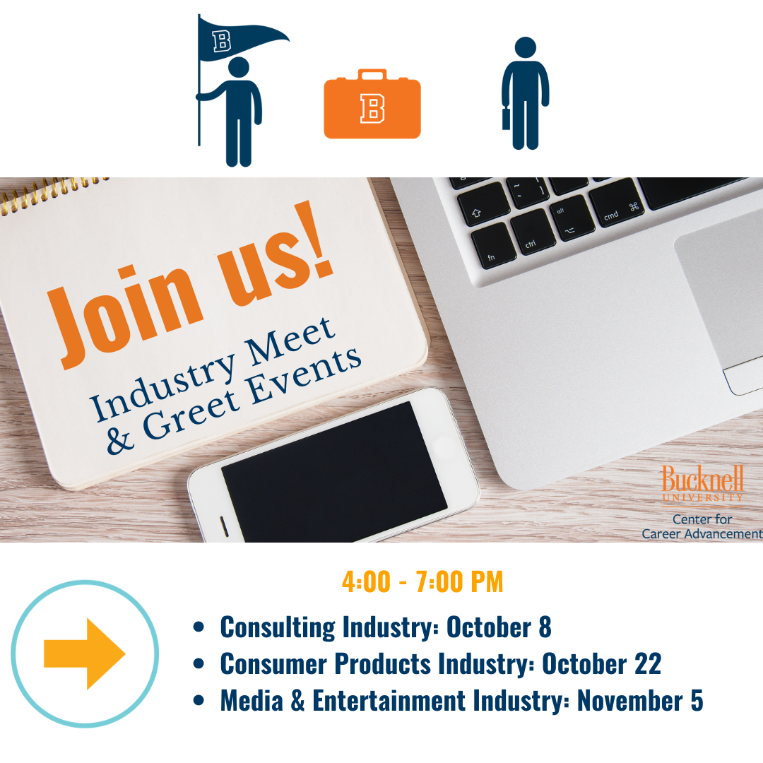 Industry Virtual Meet and Greets – Center for Career Advancement