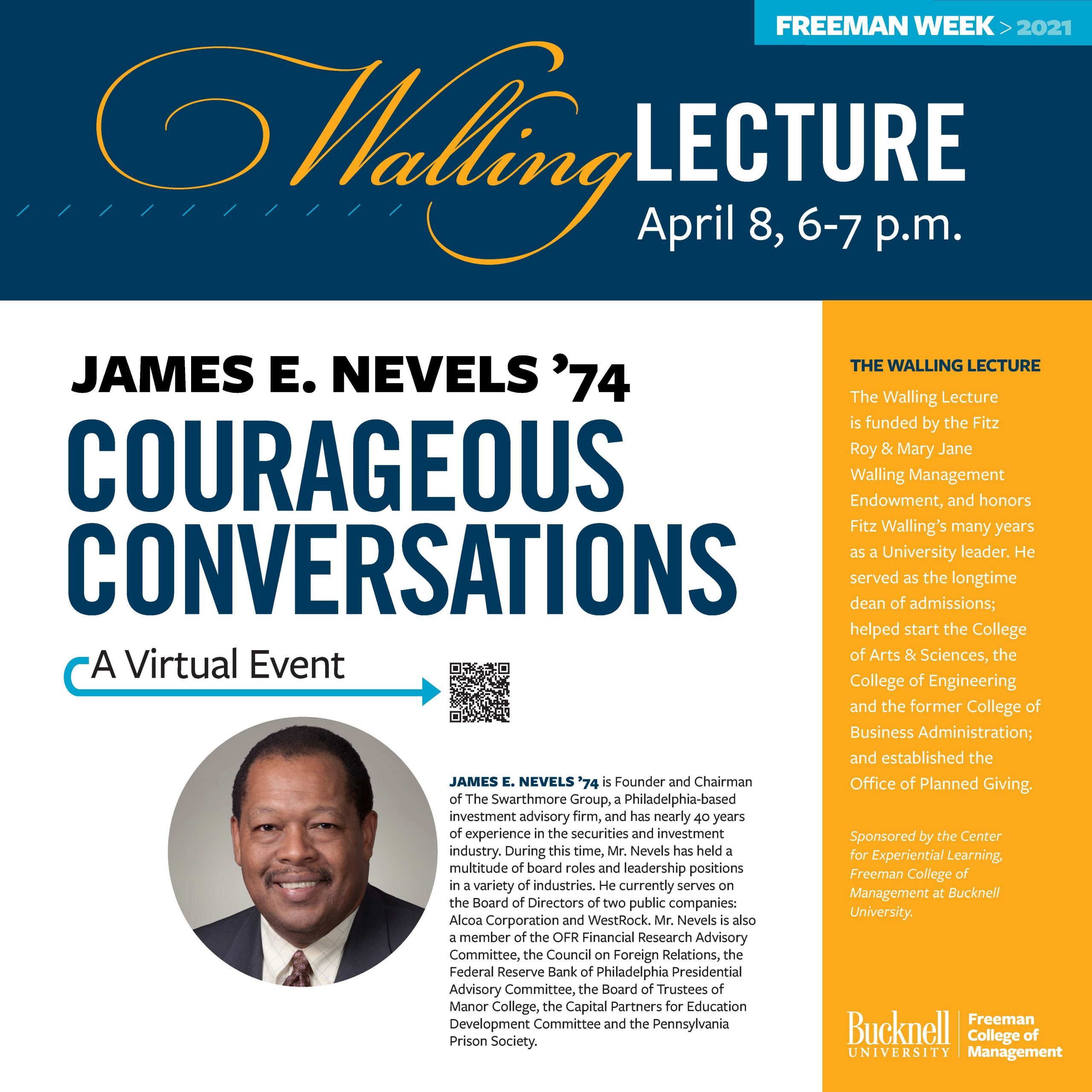 The Walling Lecture, April 8th, 2021: Courageous Conversations