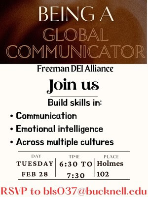 Global Communicator Session with the Freeman COM Student DEI Alliance