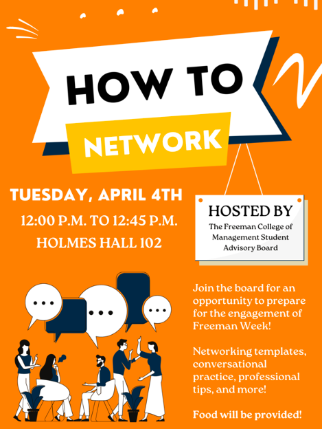 How to Network, April 4th