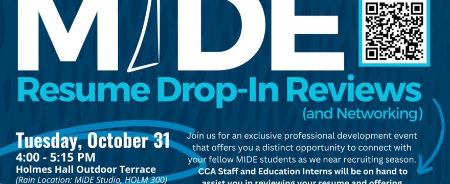 MiDE Resume Drop-In Reviews (and Networking)