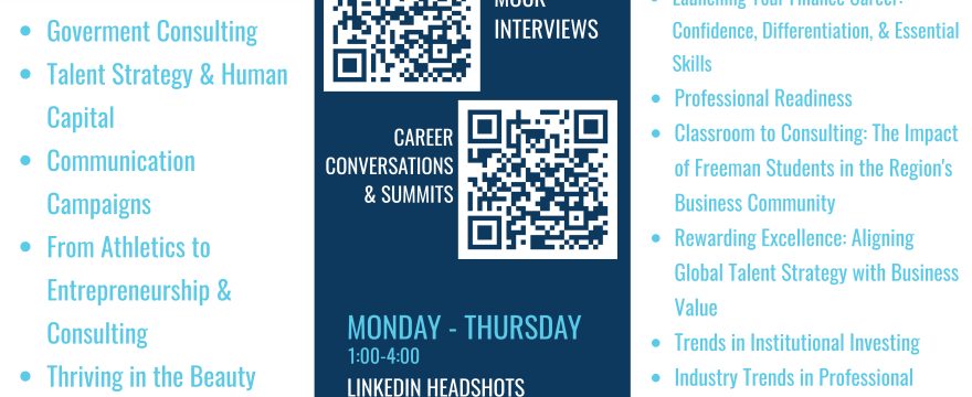 Freeman Week: Career Conversations & Summit Sessions