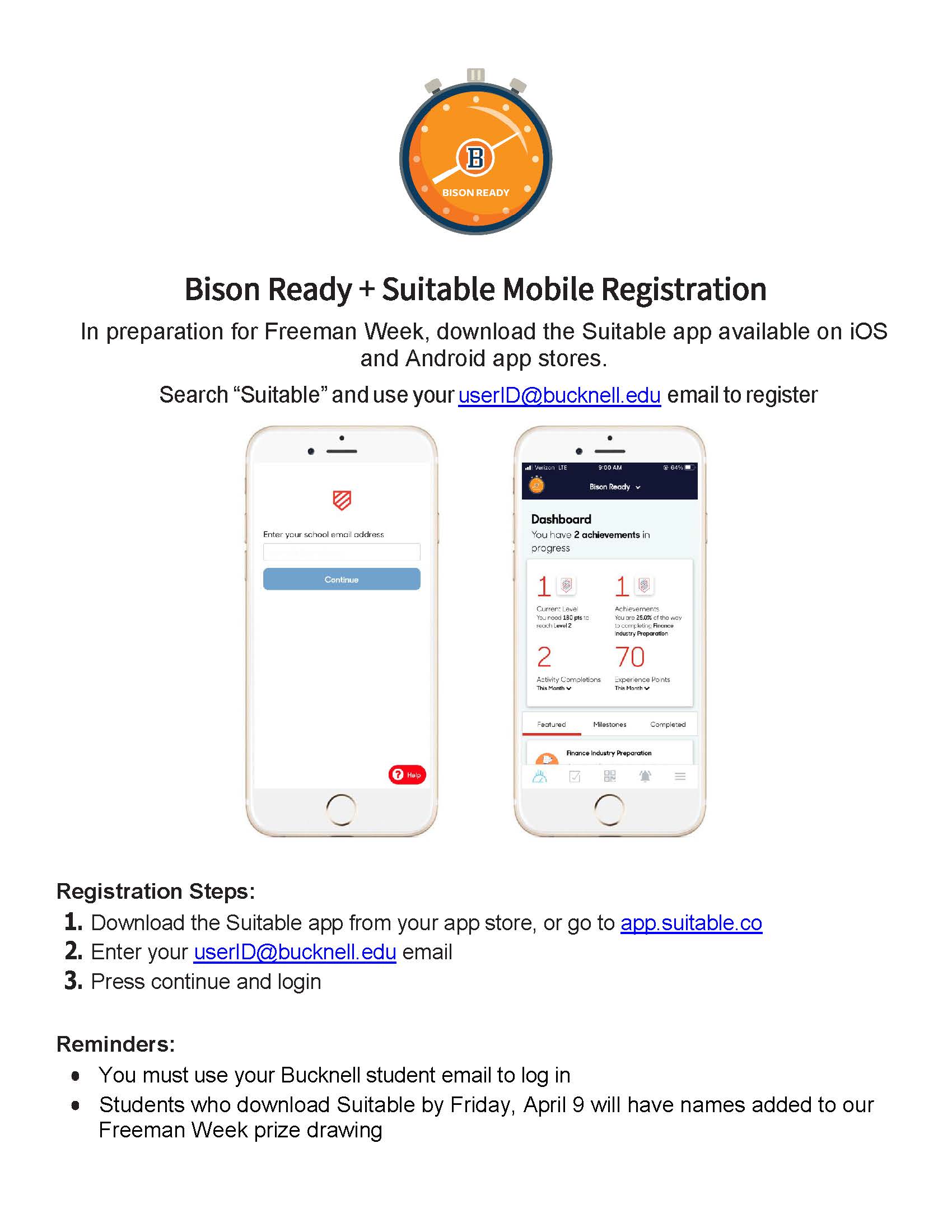 Get Ready for BisonReady – the app that keeps you on track.