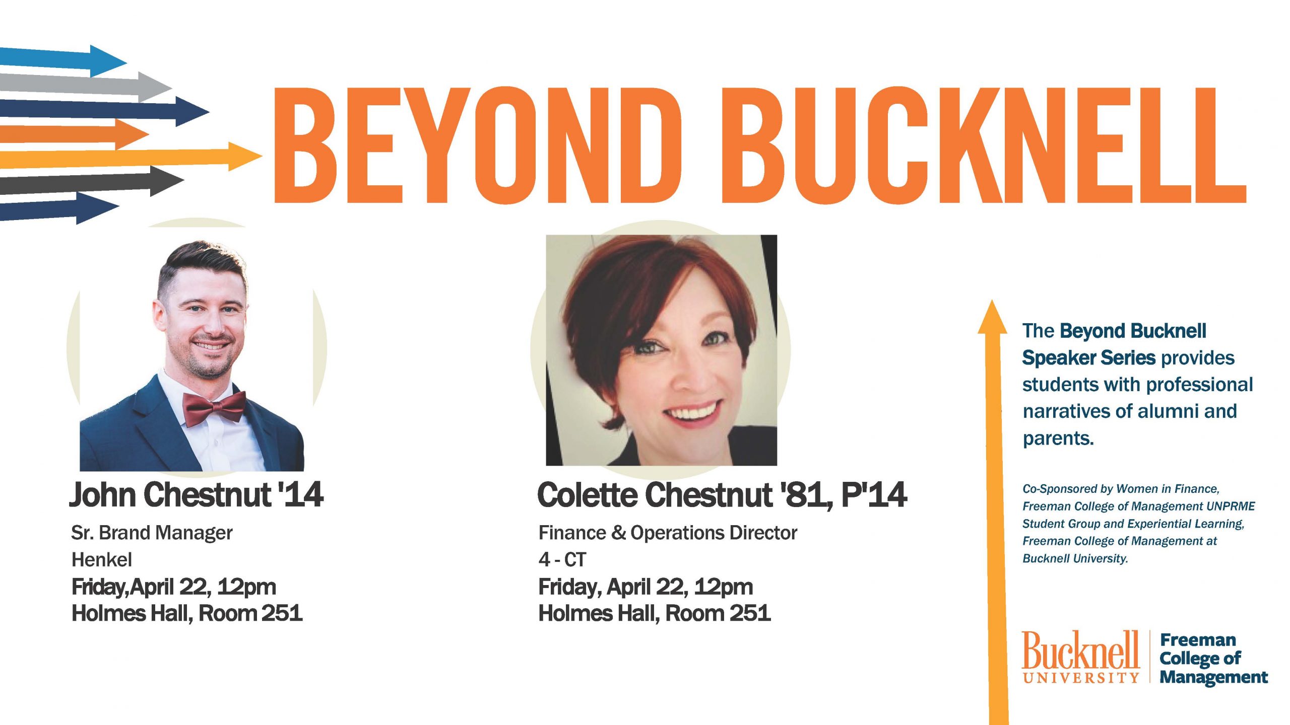 Beyond Bucknell Speaker Series presents Colette Chestnut & John Chestnut