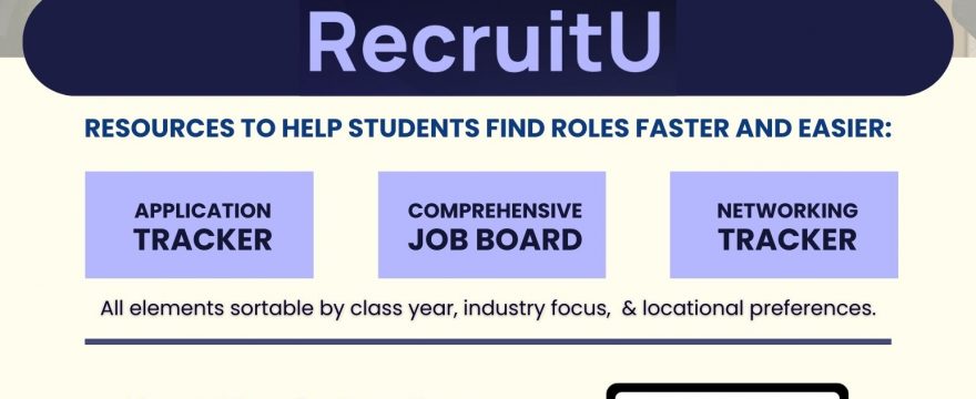 Sign Up for Recruit                                                  Use this link:https://www.recruitu.io/