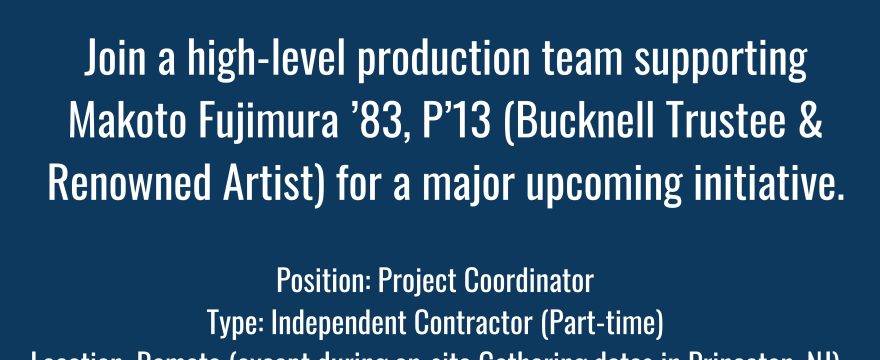 Become a Project Coordinator for the Fujimura Institute Gathering
